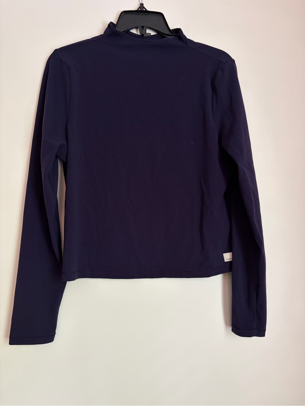 Vuori Women’s Cove Mock Neck Long Sleeve Top - Navy - Size XL